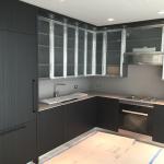 Cabinet doors w/ zinc frames